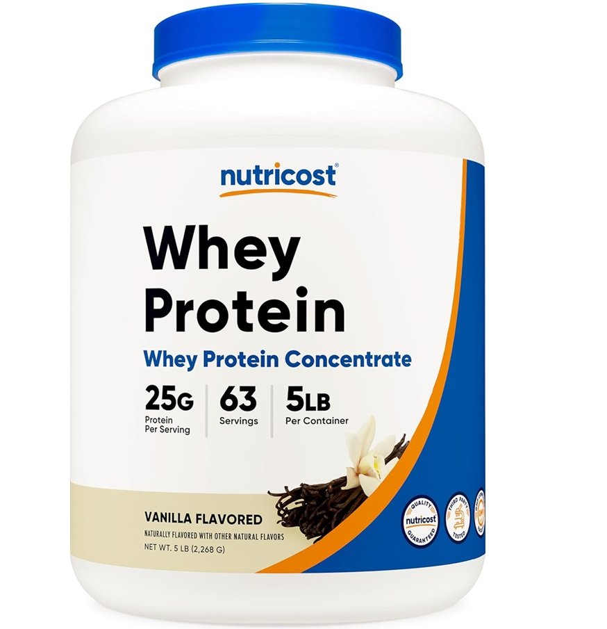 NUTRICOST WHEY PROTEIN VAINILLA 2.27KG 5LB 63 SERVINGS