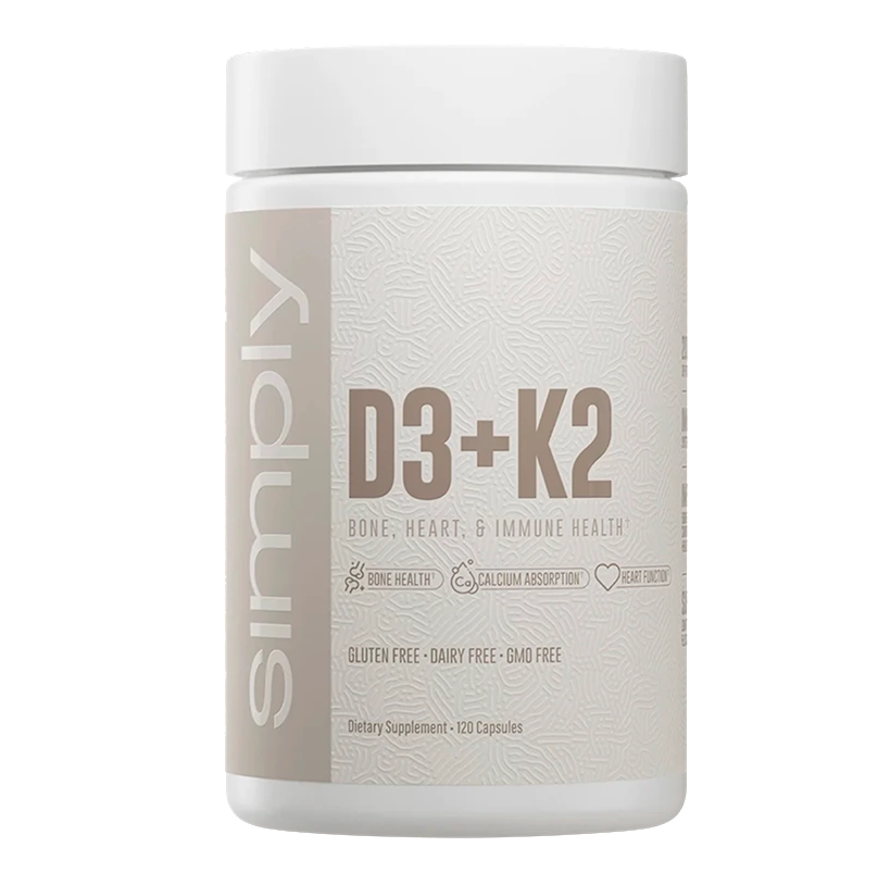 SIMPLY D3+K2 120 CAPSULAS