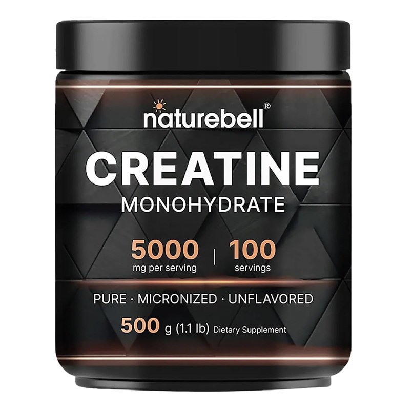 NATUREBELL CREATINE MONOHYDRATE UNFLAVORED 500G 100 SERVINGS