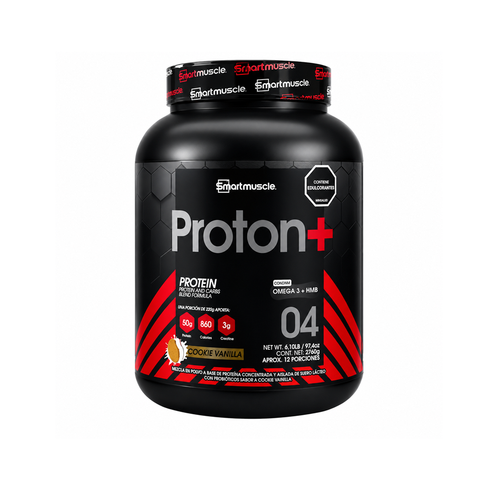 SMART MUSCLE PROTON+ 12 PORCIONES 2760G COOKIE VANILLA
