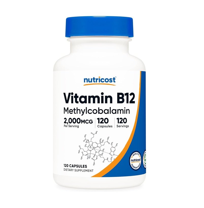 NUTRICOST VITAMIN B12 METHYCOBALAMIN 2000MCG 120 CAPS