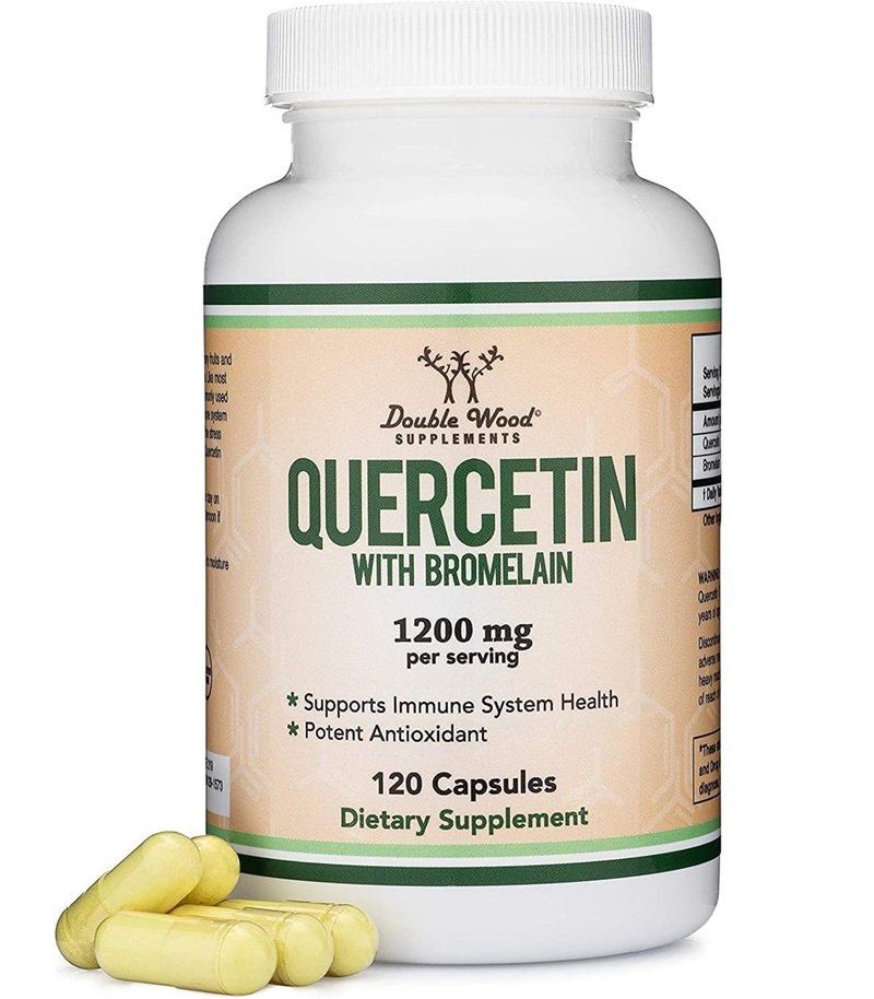 DOUBLE WOOD QUERCETIN WITH BROMELAIN 1200MG PER SERVING 120 CAPSULES