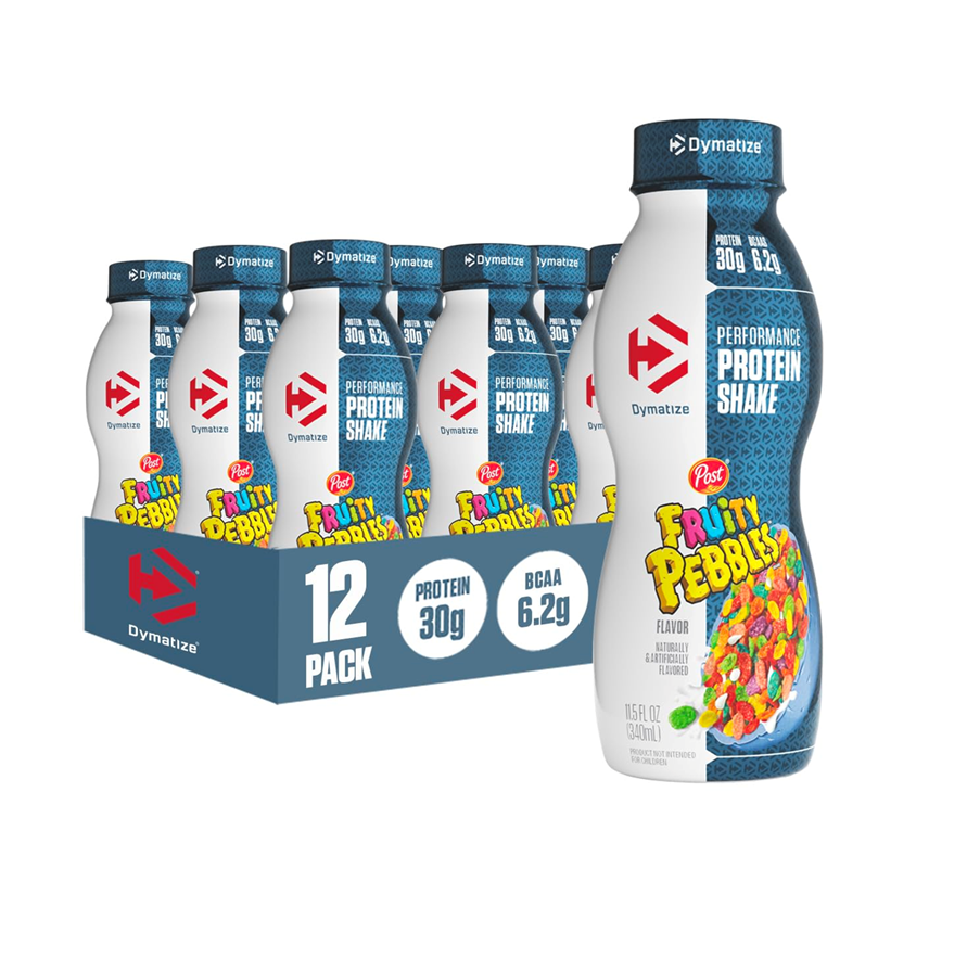 DYMATIZE ISO 100 HYDROLIZED 1 SERVING  SHAKE FRUIT PEBBLES 11.05oz