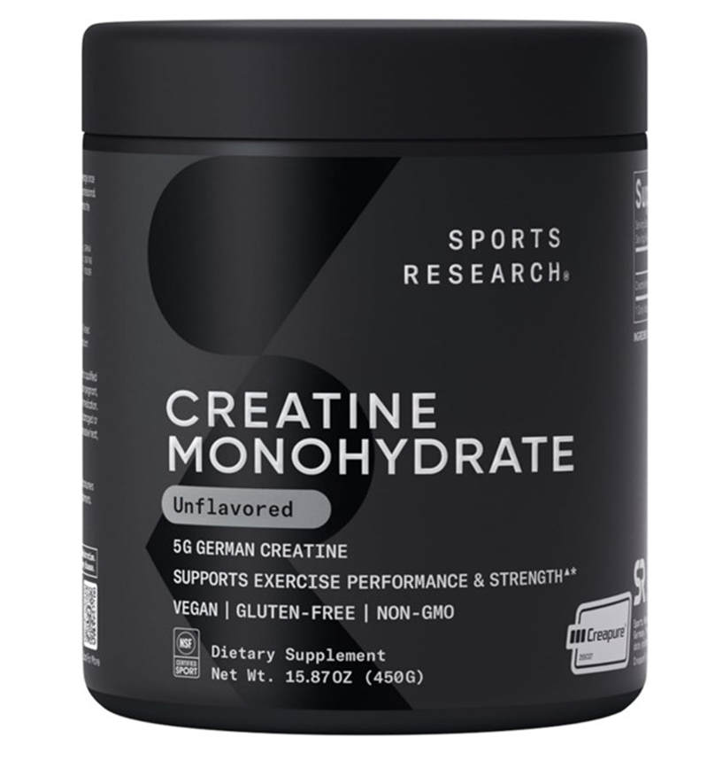 SPORTS RESEARCH CREATINE MONOHYDRATE CREAPURE UNFLAVORED 450G