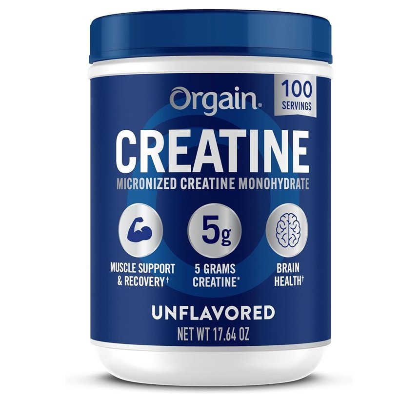 ORGAIN CREATINE MICRONIZED MONOHYDRATE UNFLAVERED 500 GRAMOS