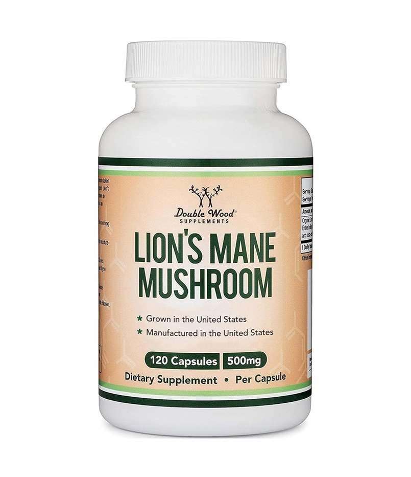 DOUBLE WOOD LIONS MANE MUSHROOM 500MG 120 CAPSULES