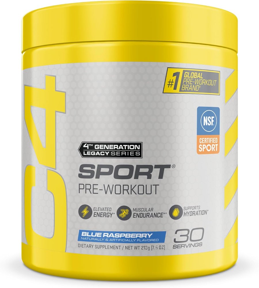 CELLUCOR C4 SPORT PRE-WORKOUT 213G 30 SERVINGS BLUE RASPBERRY