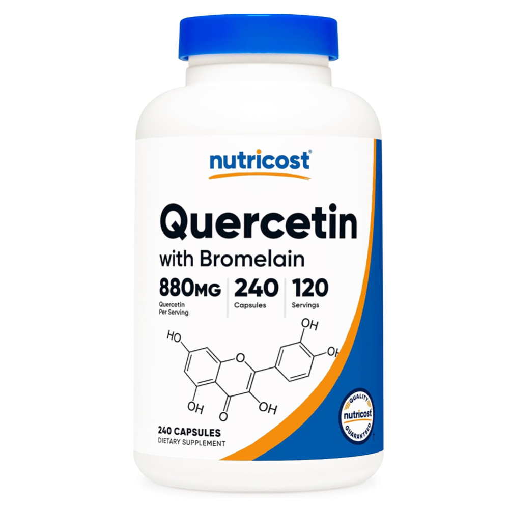NUTRICOST QUERCETIN WITH BROMELAIN 880MG 240 CAPSULAS 120 SERVINGS