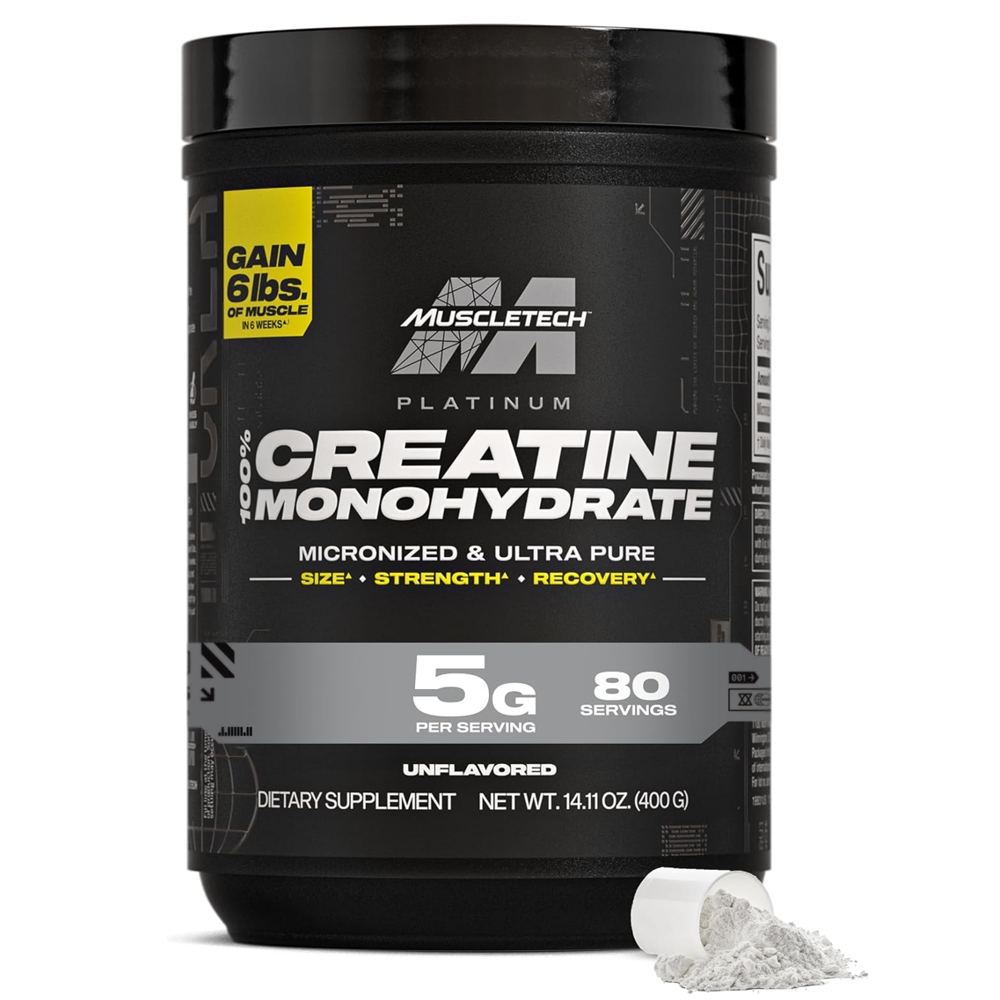 MUSCLETECH CREATINE PLATINUM STREGTH & MUSCLE BULDIER 80 SERVINGS 400G