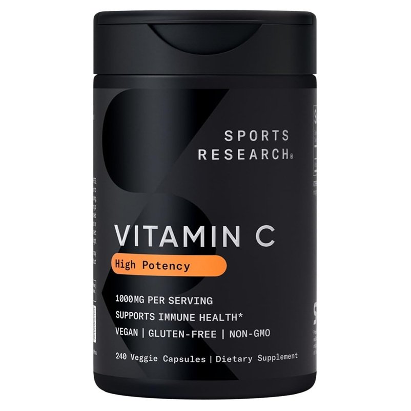 SPORTS RESEARCH VITAMIN C HIGH POTENCY 1000 MG 240 CAPSULAS