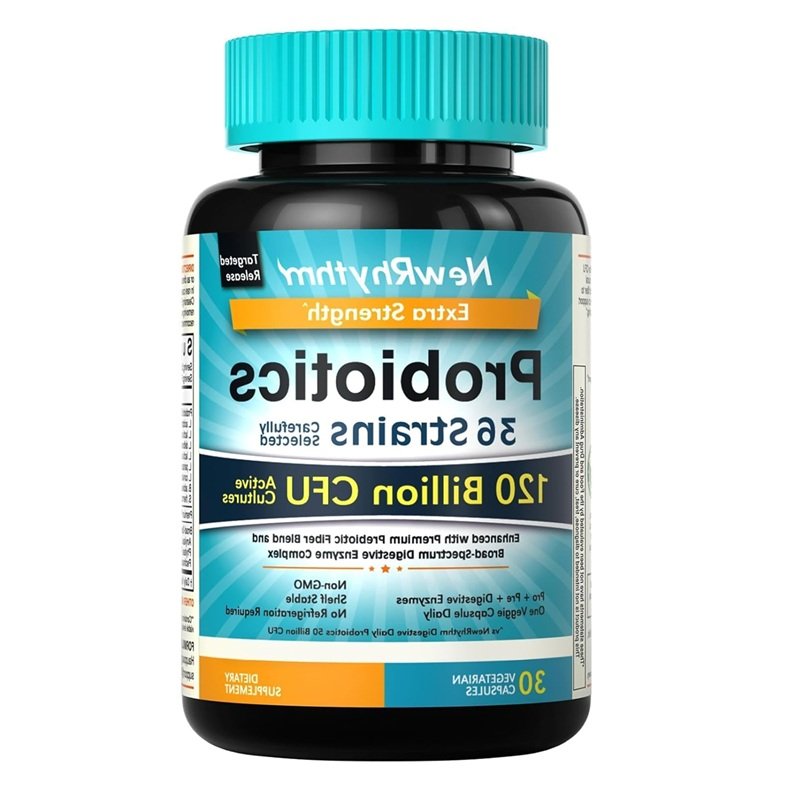 NEWRHYTHM PROBIOTICS 36 STRAINS 120 BILLIONS CFU 30 CAPSULES 30 SERVINGS