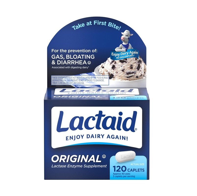 LACTAID ORIGINAL 120 CAPSULES 40 SERVINGS