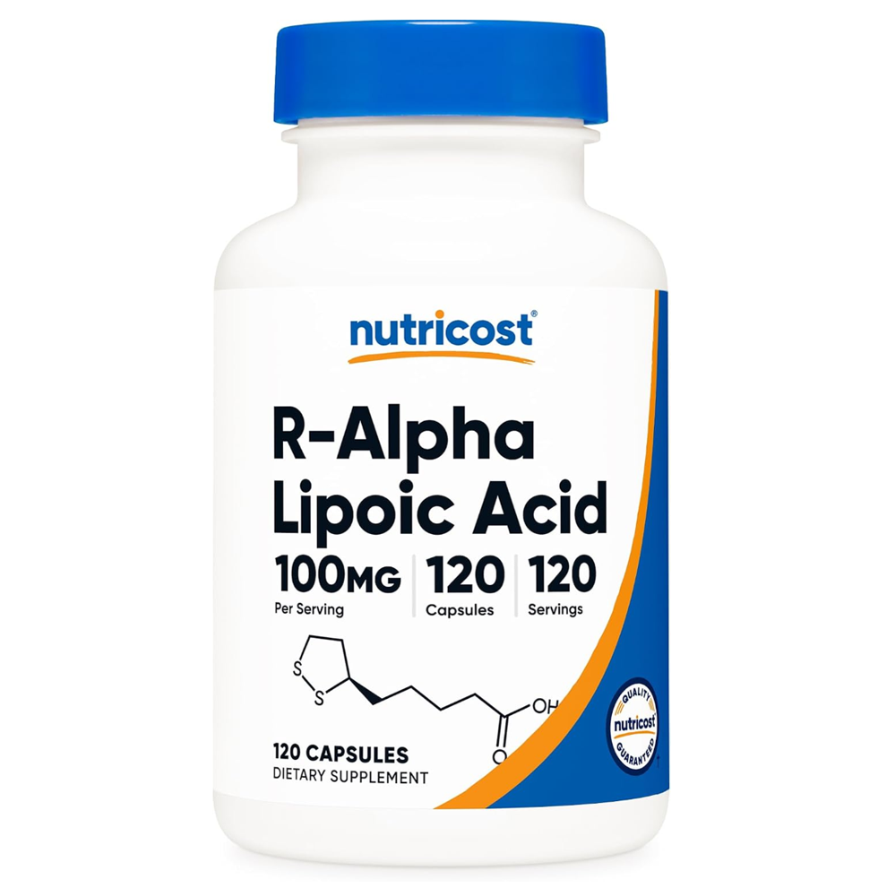 NUTRICOST R-ALPHA LIPOIC ACID 100MG 120 CAPSULES