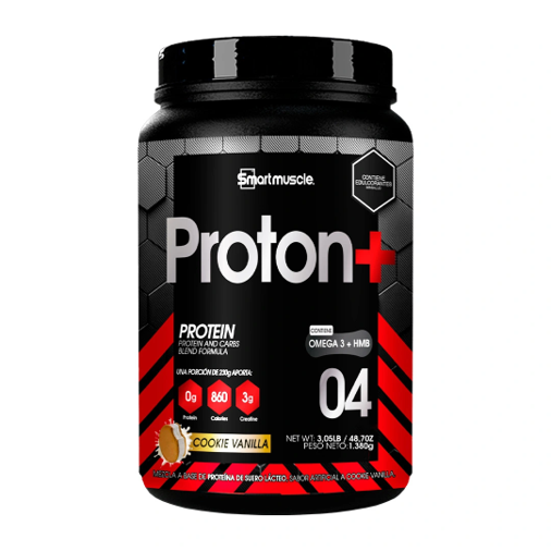 SMART MUSCLE PROTON+ 6 PORCIONES 1380G COOKIE VANILLA