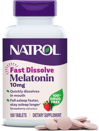 NATROL SLEEP MELATONIN 10MG 100 TABS STRAWBERRY