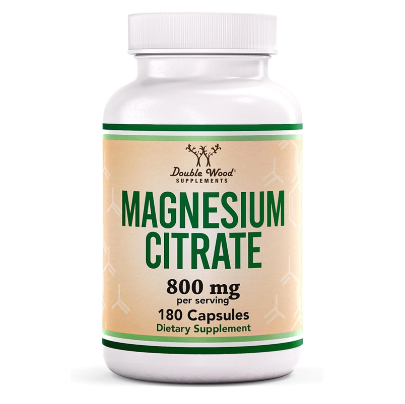 DOUBLE WOOD MAGNESIUM CITRATE 800MG 180 CAPSULES 90 SERVINGS