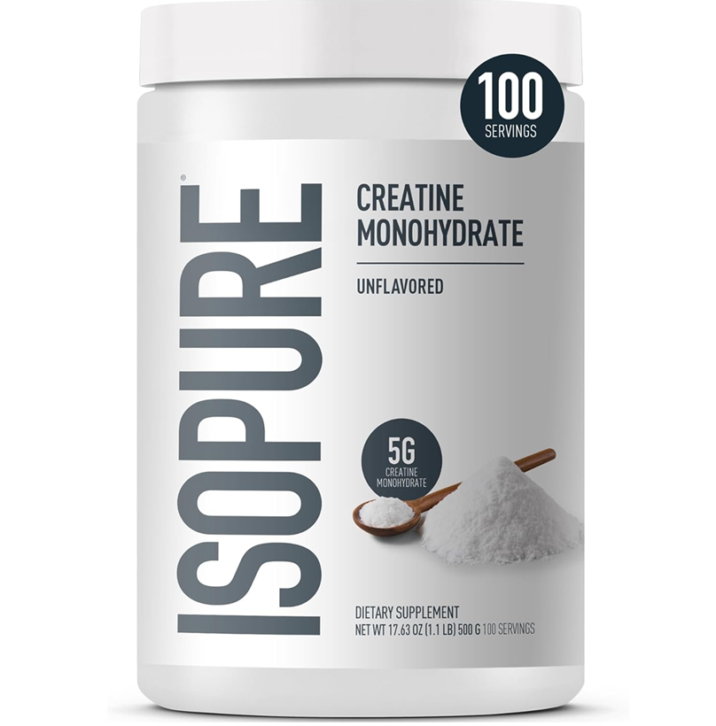 ISOPURE CREATINE MONOHYDRATE 500GR 100 SERVINGS UNFLAVORED
