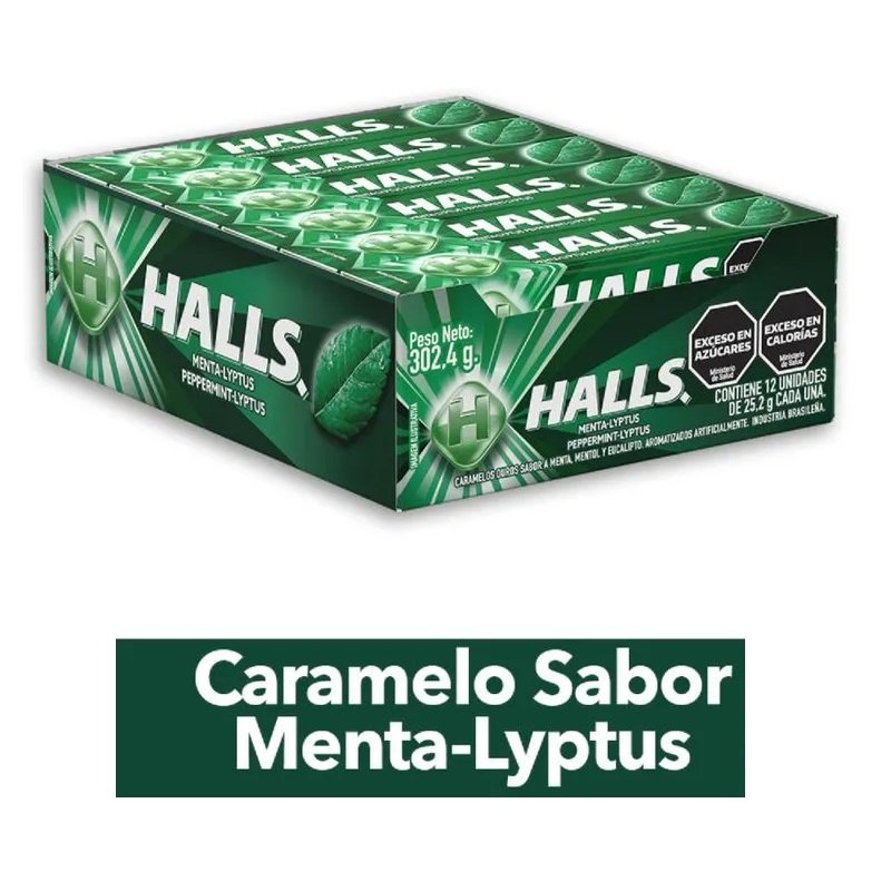 Caramelos de Menta y Mentol HALL 25g