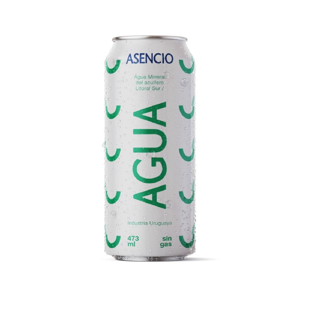 AGUA sin gas ASENCIO EN LATA 473CC