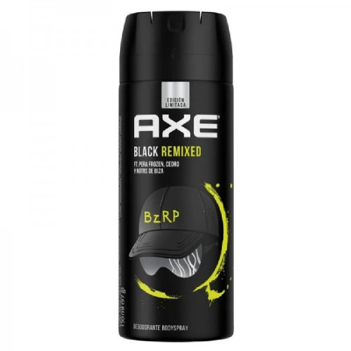 Desodorante Aerosol Axe Black Remixed Bizarrap 150 Ml