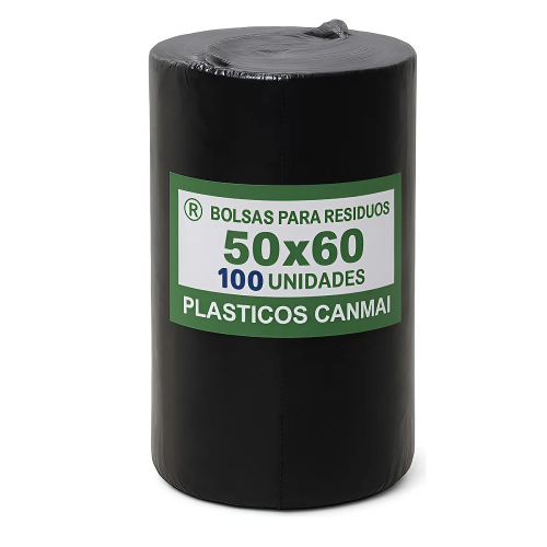 50 Bolsas De Residuos En Rollo 50 X 62 - 1 Rollo