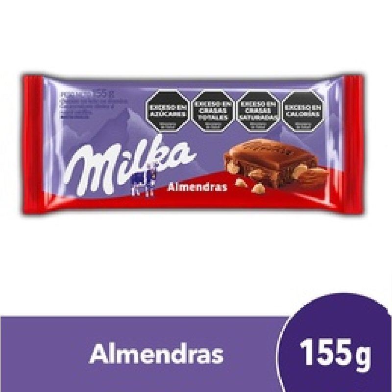 Chocolate Milka con Almendras 155g