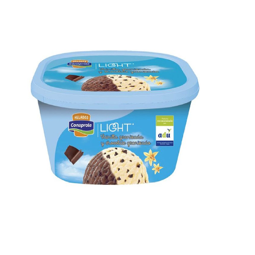 Helado CONAPROLE Light Vainilla y Chocolate Granizados 2 L