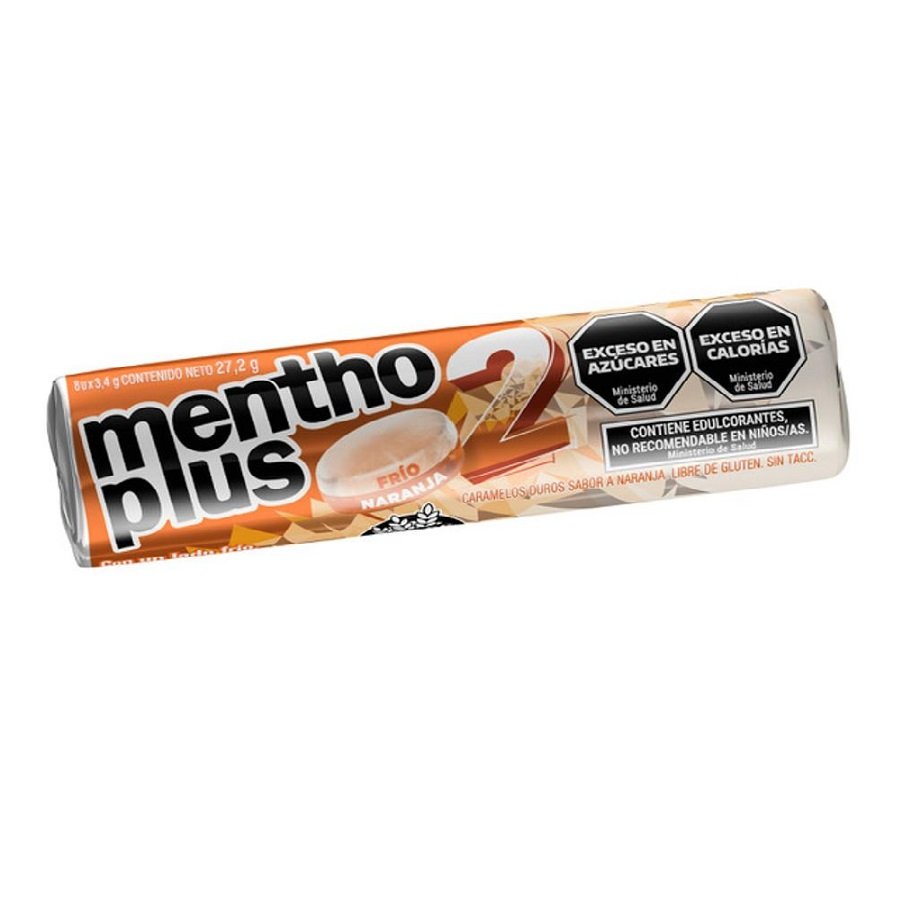 Caramelo Menthoplus ácido naranja 27 g