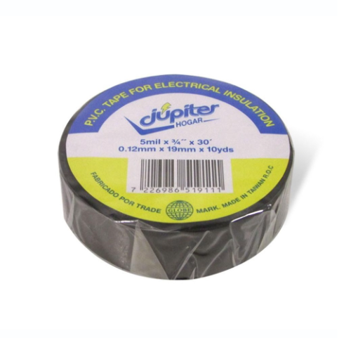 Cinta Aisladora Negra Globe JÚPITER 10 yds