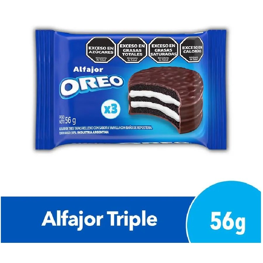 Alfajor Oreo Triple 56 Gr