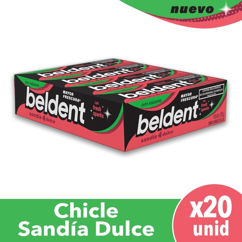 Chicles Beldent Sandia Dulce 10g