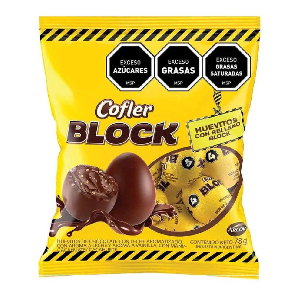 HUEVITOS DE PASCUA COFLER BLOCK 78GR