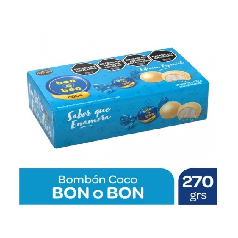 Bombon Crema De Coco Bon O Bon 270g