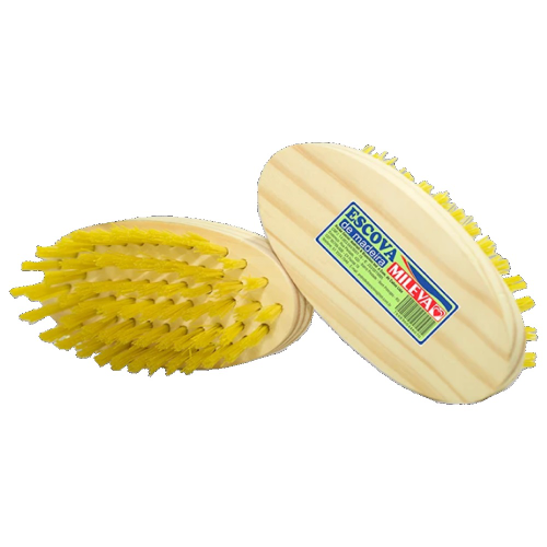 Cepillo Oval de Madera