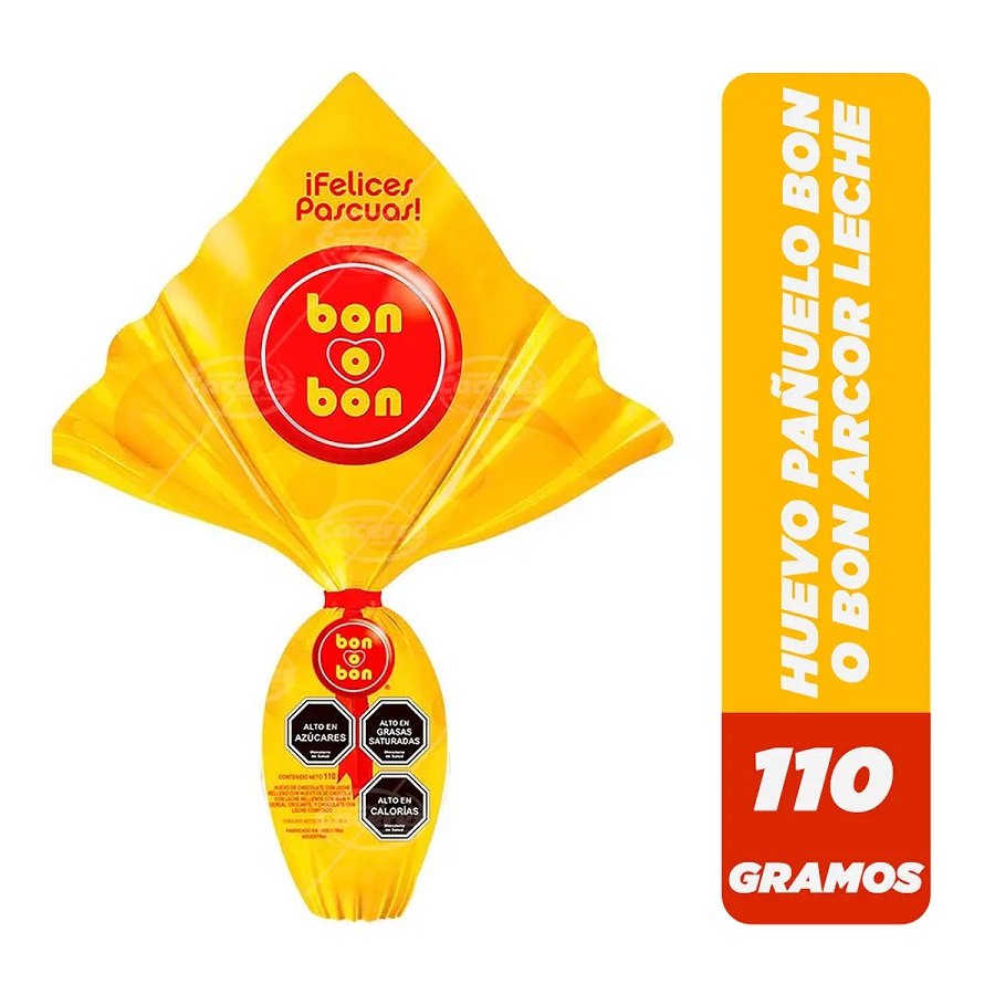 Huevo de Pascua de Chocolate con Leche BON O BON 110 gr