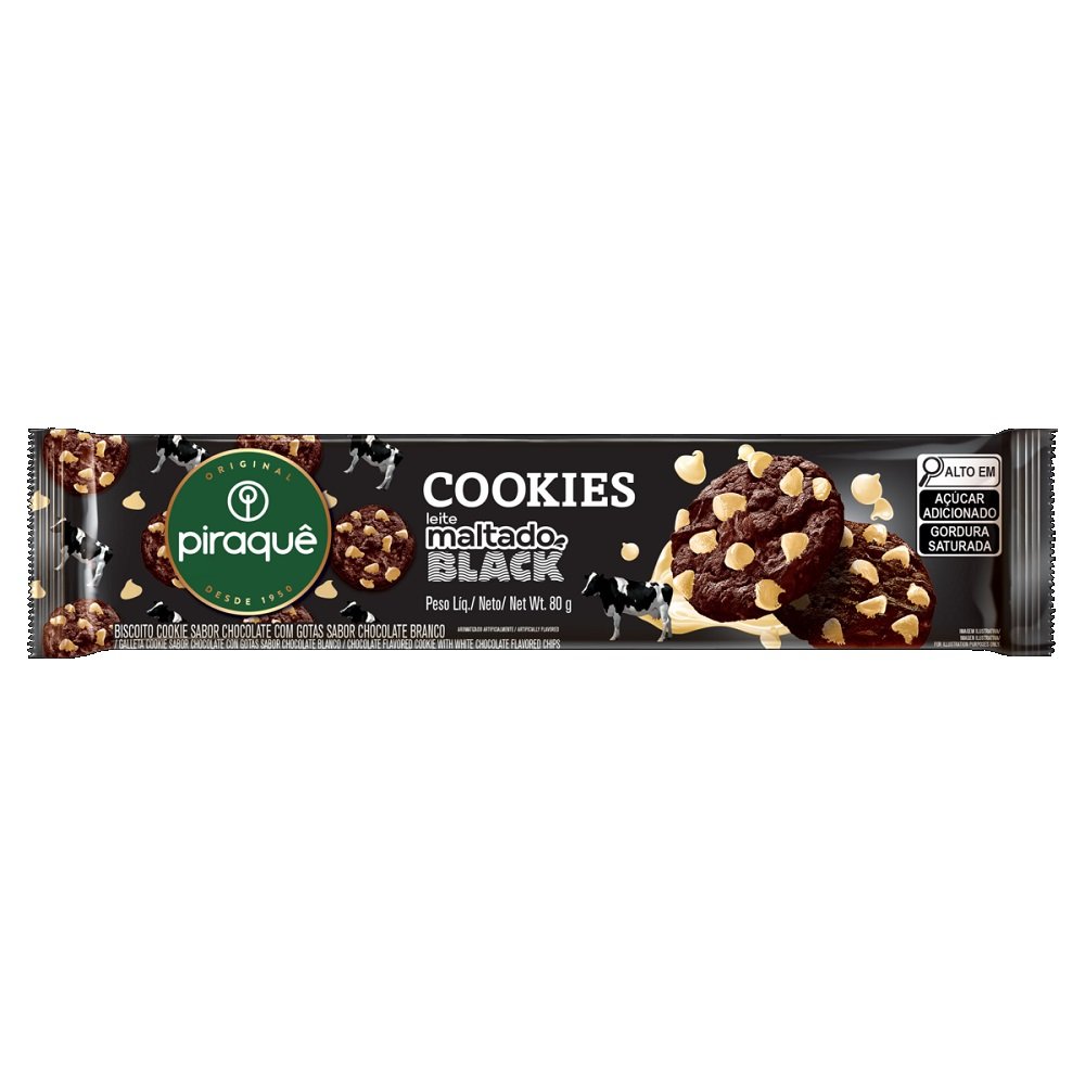 GALLETAS MALTEADAS DE CHOCOLATE NEGRO PIRAQUE 80G