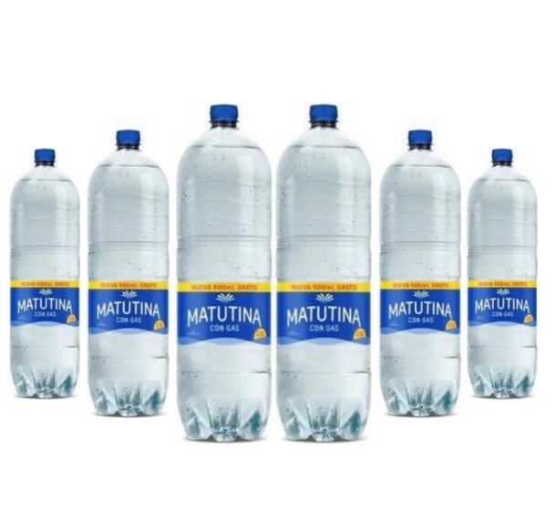 Funda x 6 de Agua Matutina con Gas 2.25 Lts