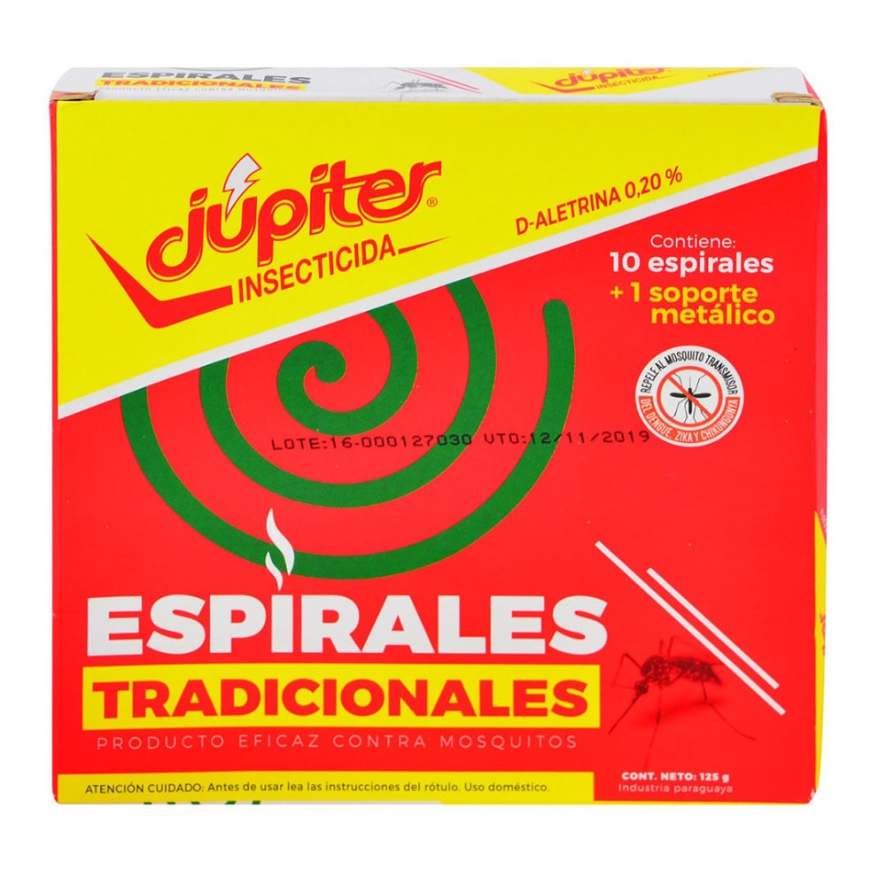 Espirales Tradicional Jupiter 10 Unds