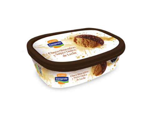 Helado CONAPROLE Choco Almendras y Super Dulce de Leche 1 L