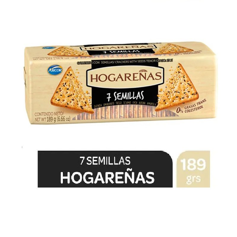 Galletas HOGAREÑAS 7 Semillas 189 gr