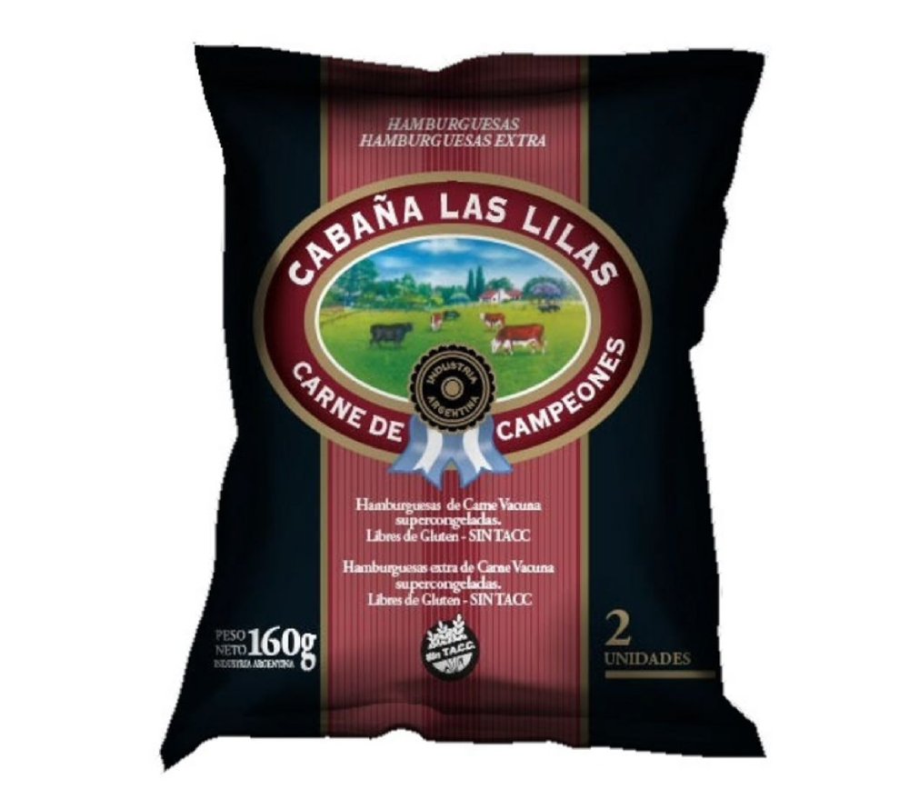 Hamburguesas CABAÑA LAS LILAS (2 un.) 160 g