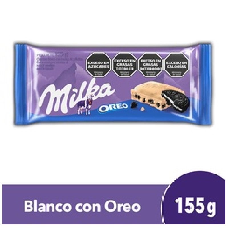 Chocolate Milka Oreo Blanco 155g