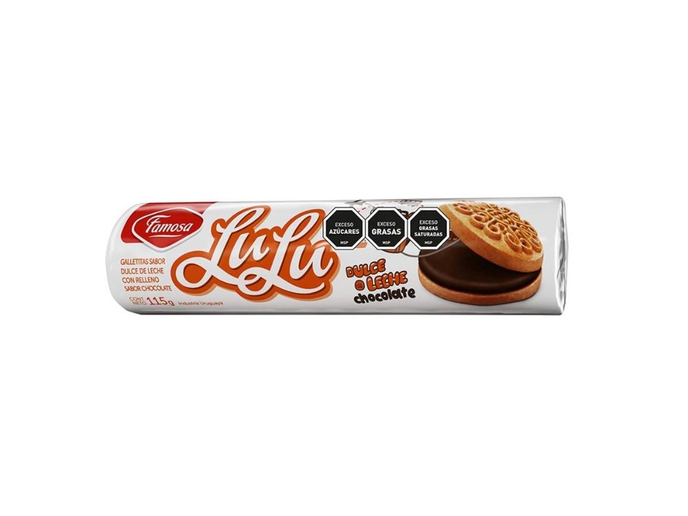 Galleta Lulu Dulce de Leche Chocolate FAMOSA 115 gr