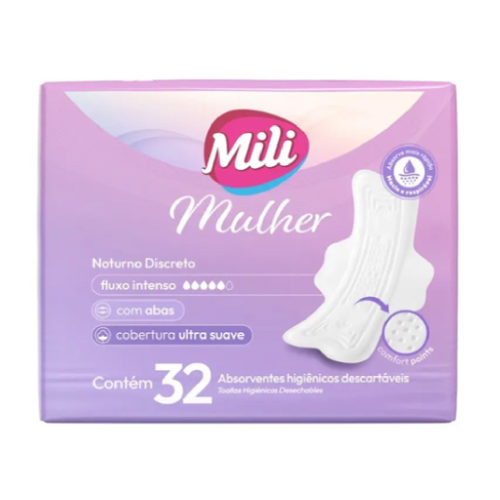 Abs Mili Mulher Noturno Discreto C – 32 Unidades