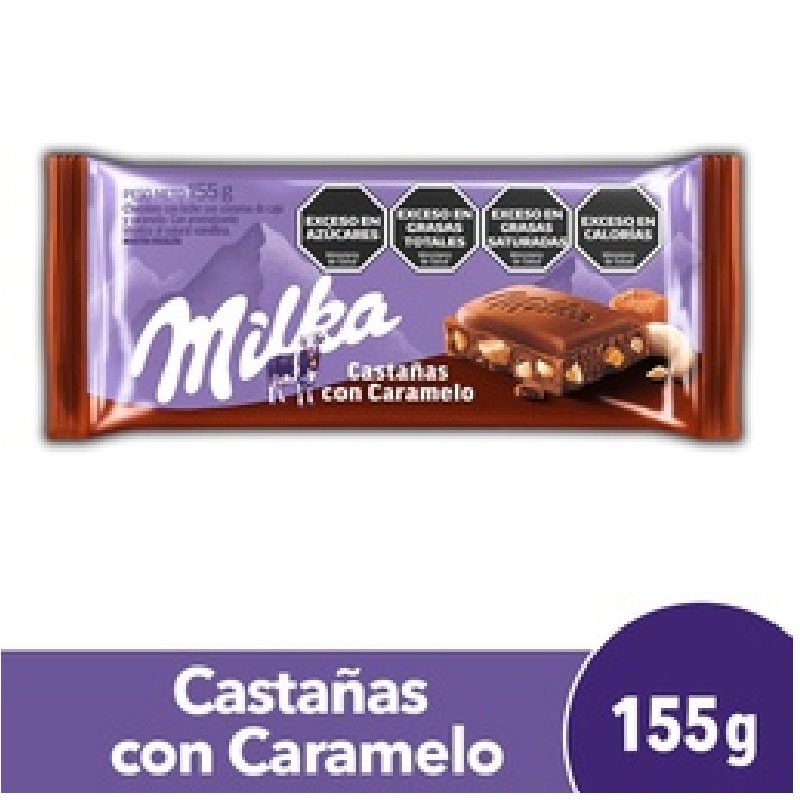 Chocolate Milka Castañas con Caramelo  155g