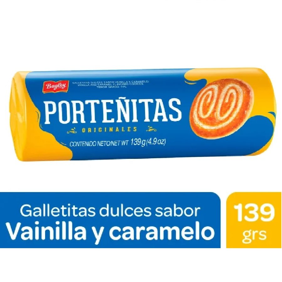 Galletitas Porteñitas Bagley 139g