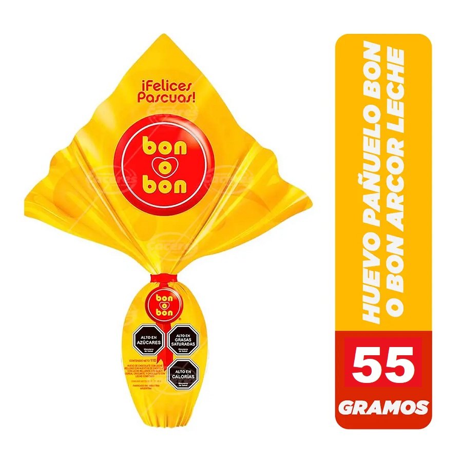 Huevo de Pascua de Chocolate con Leche BON O BON 55 gr