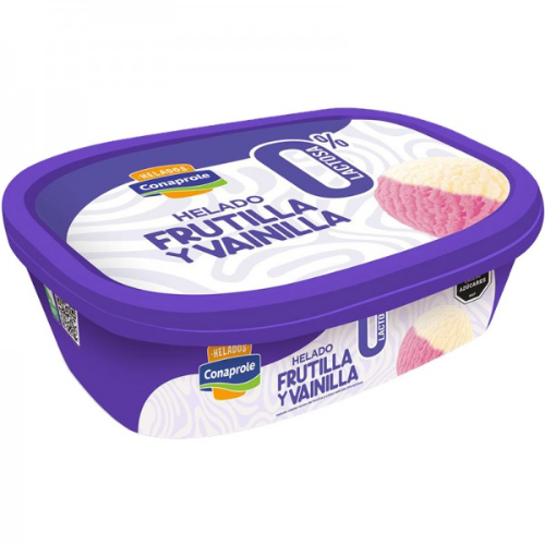 Helado Conaprole 1L Frutilla y Vainilla Sin Lactosa