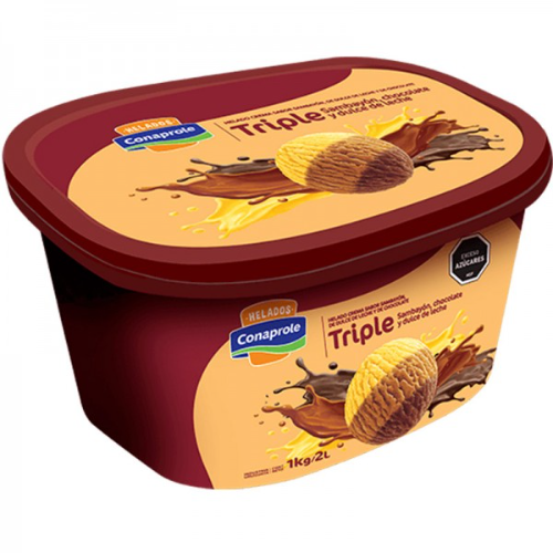Helado Conaprole 2L Sambayón, Dulce de Leche y Chocolate
