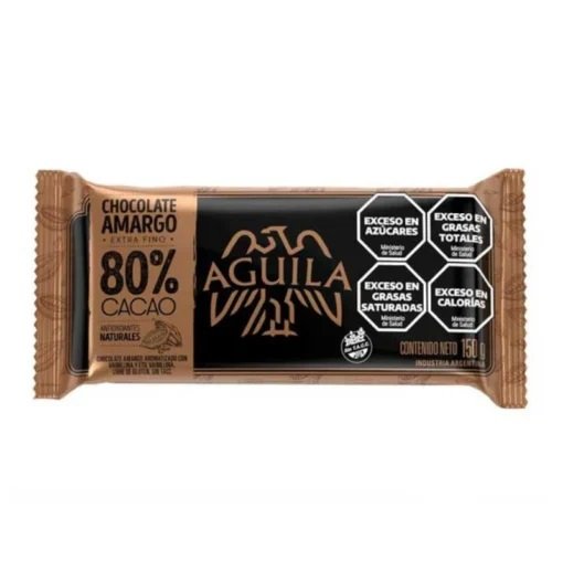 CHOCOLATE 80% CACAO AGUILA 150GR